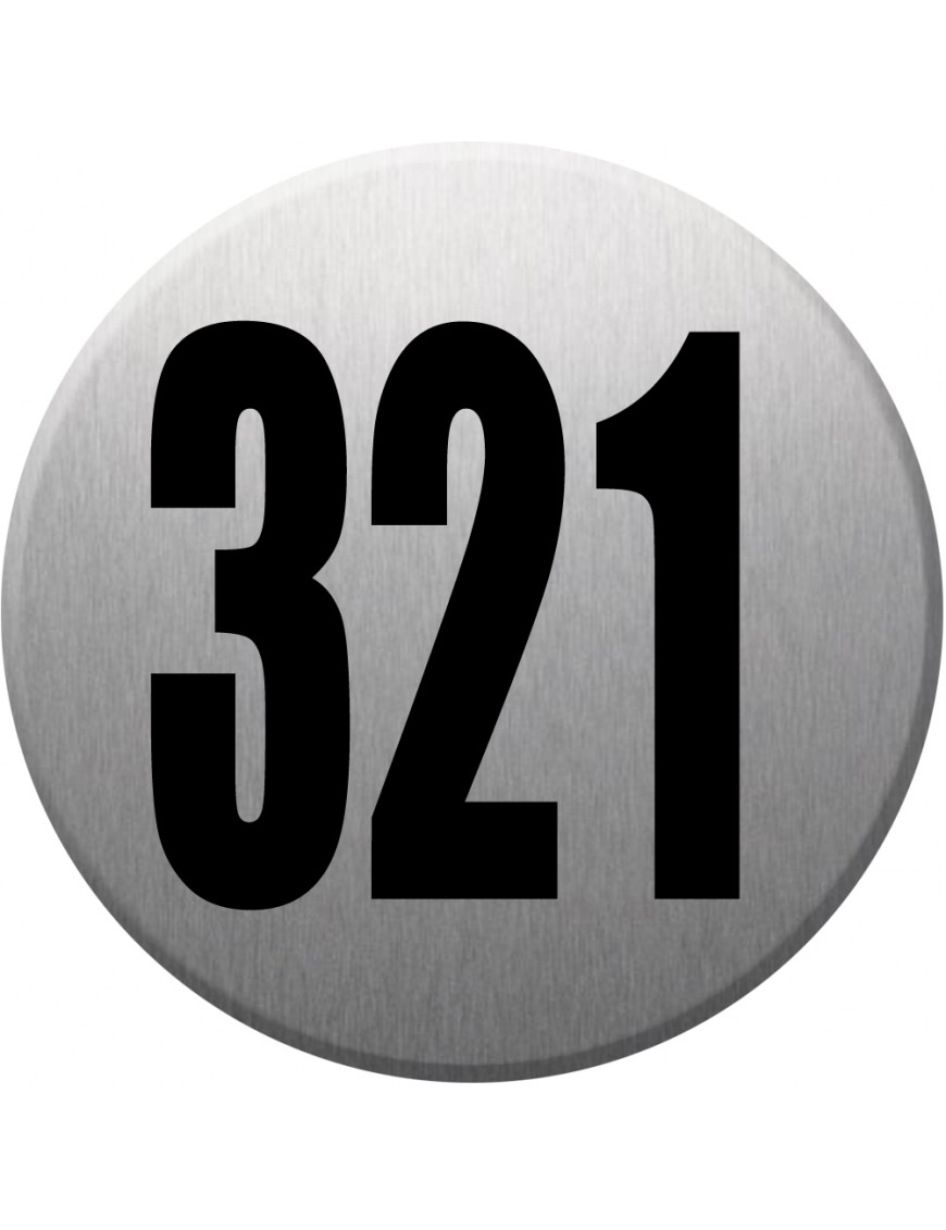 numéroderue321 - gris brossé 10x10cm - Sticker/autocollant numéroderue321 - gris brossé 10x10cm - Sticker/autocollant