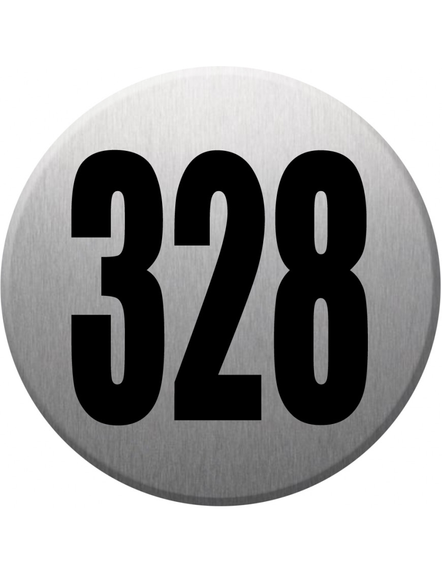 numéroderue328 - gris brossé 10x10cm - Sticker/autocollant numéroderue328 - gris brossé 10x10cm - Sticker/autocollant