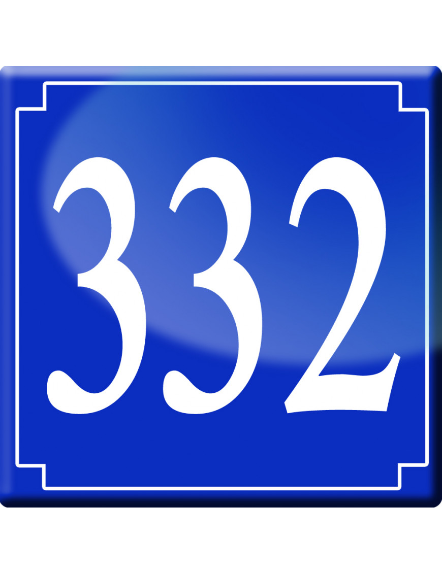 numéroderue332 - classique 10x10cm - Sticker/autocollant numéroderue332 - classique 10x10cm - Sticker/autocollant