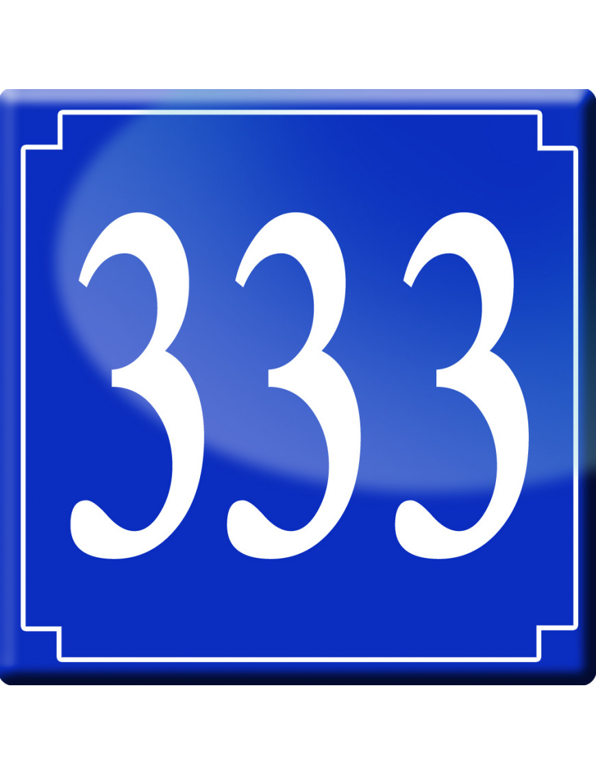 numéroderue333 - classique 10x10cm - Sticker/autocollant numéroderue333 - classique 10x10cm - Sticker/autocollant
