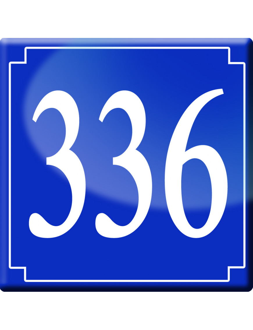 numéroderue336 - classique 10x10cm - Sticker/autocollant numéroderue336 - classique 10x10cm - Sticker/autocollant