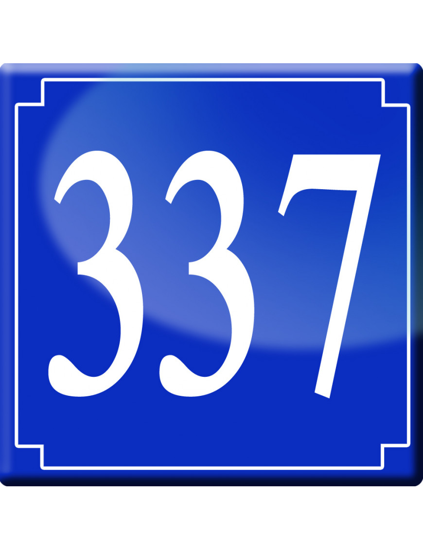 numéroderue337 - classique 10x10cm - Sticker/autocollant numéroderue337 - classique 10x10cm - Sticker/autocollant