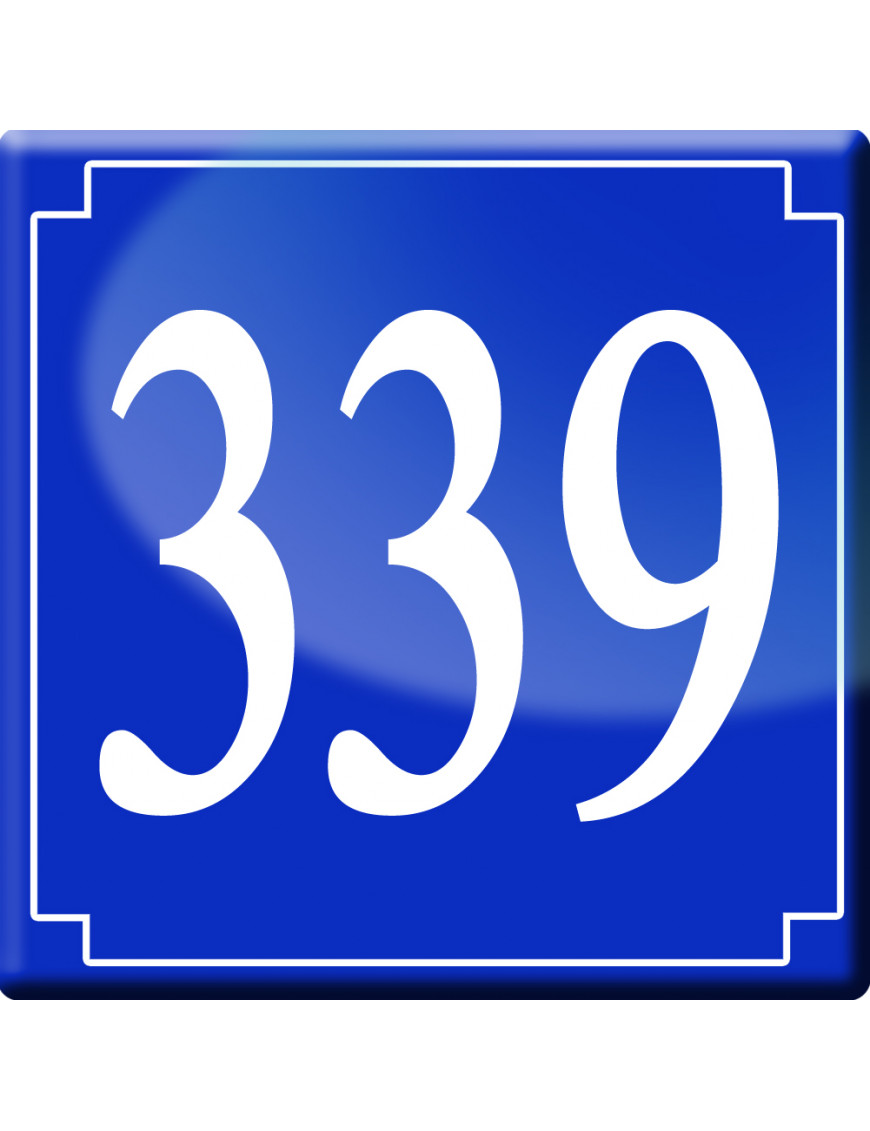 numéroderue339 - classique 10x10cm - Sticker/autocollant numéroderue339 - classique 10x10cm - Sticker/autocollant