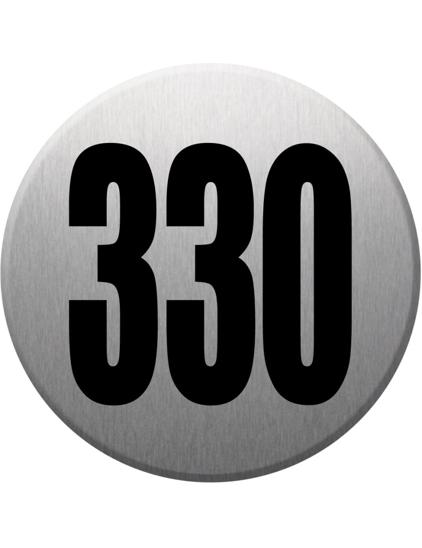 numéroderue330 - gris brossé 10x10cm - Sticker/autocollant numéroderue330 - gris brossé 10x10cm - Sticker/autocollant