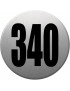 numéroderue340 - gris brossé 10x10cm - Sticker/autocollant