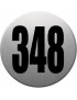 numéroderue348 - gris brossé 10x10cm - Sticker/autocollant