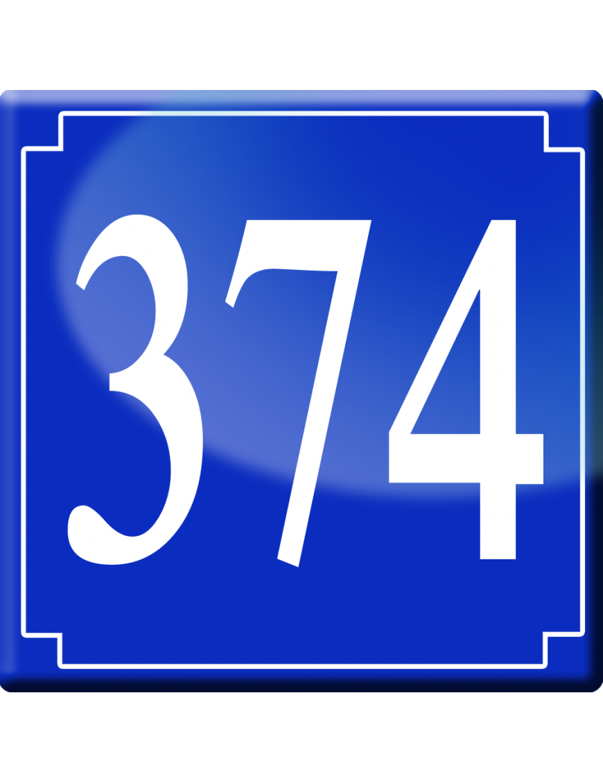 numéroderue374 - classique 10x10cm - Sticker/autocollant numéroderue374 - classique 10x10cm - Sticker/autocollant