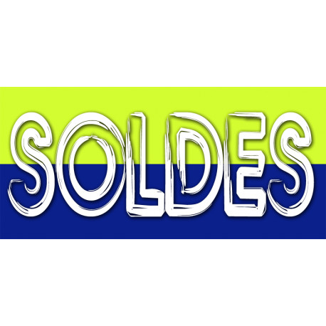 SOLDES V4 - 30x14cm - Sticker/autocollant