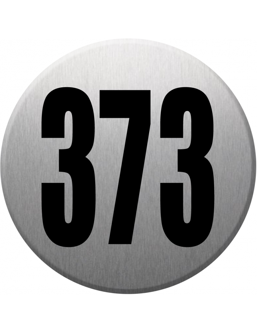 numéroderue373 - gris brossé 10x10cm - Sticker/autocollant numéroderue373 - gris brossé 10x10cm - Sticker/autocollant