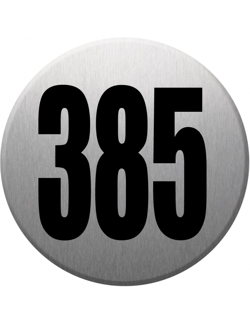 numéroderue385 - gris brossé 10x10cm - Sticker/autocollant numéroderue385 - gris brossé 10x10cm - Sticker/autocollant