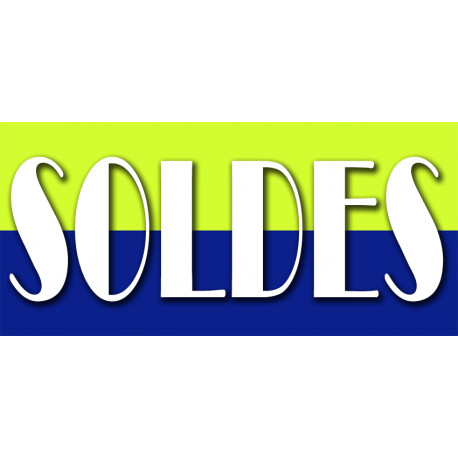 SOLDES V8 - 30x14cm - Sticker/autocollant
