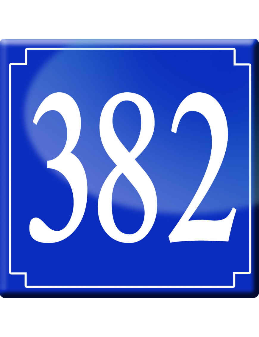 numéroderue382 - classique 10x10cm - Sticker/autocollant numéroderue382 - classique 10x10cm - Sticker/autocollant