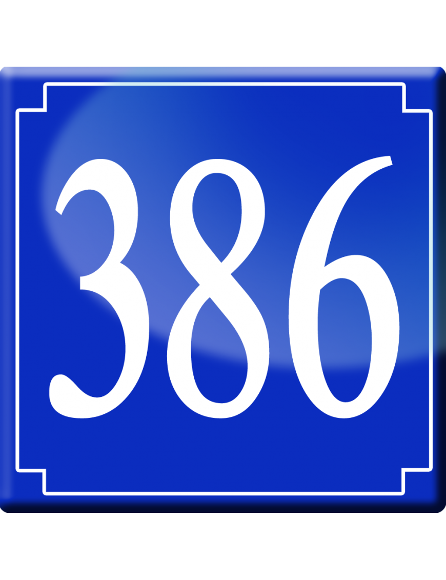 numéroderue386 - classique 10x10cm - Sticker/autocollant numéroderue386 - classique 10x10cm - Sticker/autocollant