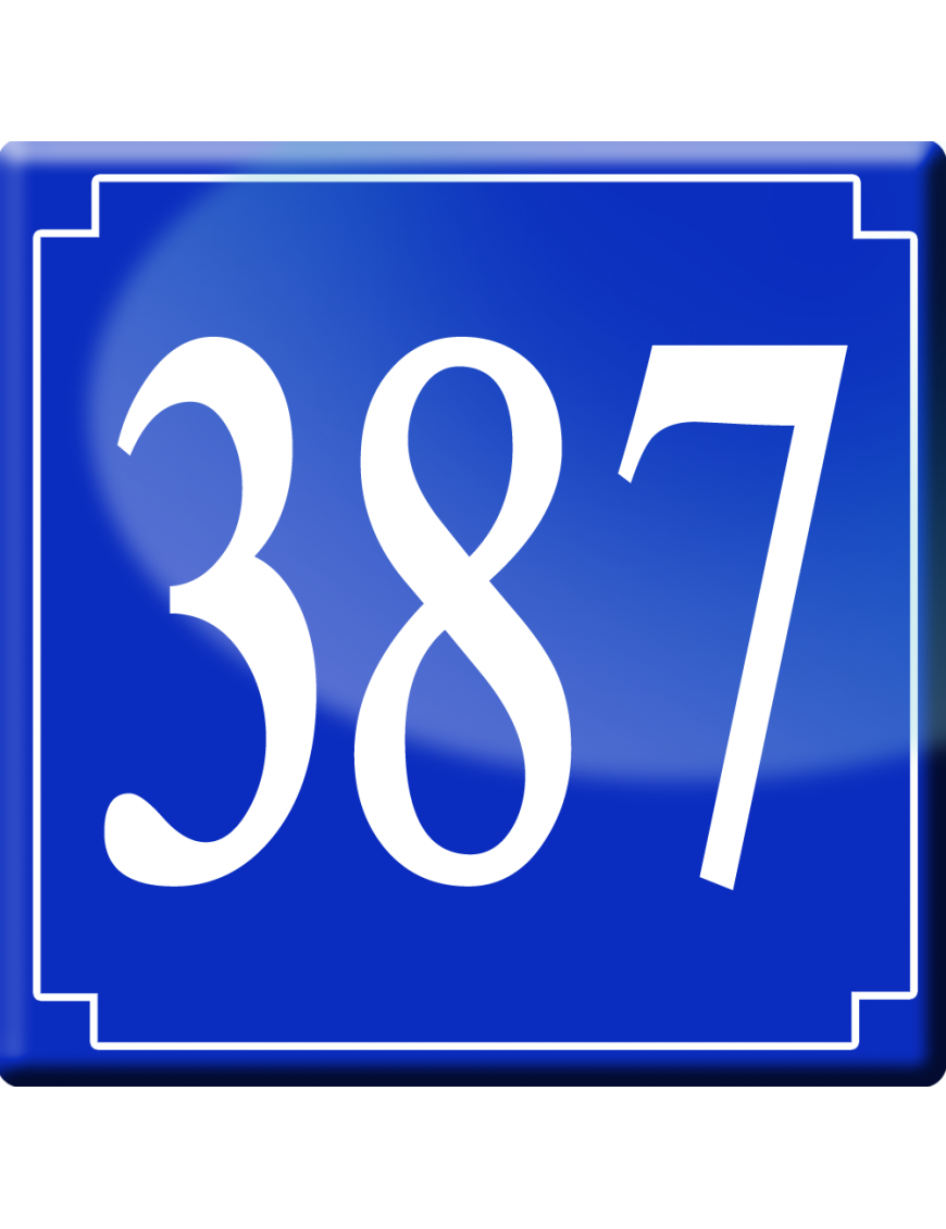 numéroderue387 - classique 10x10cm - Sticker/autocollant numéroderue387 - classique 10x10cm - Sticker/autocollant