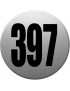 numéroderue397 - gris brossé 10x10cm - Sticker/autocollant