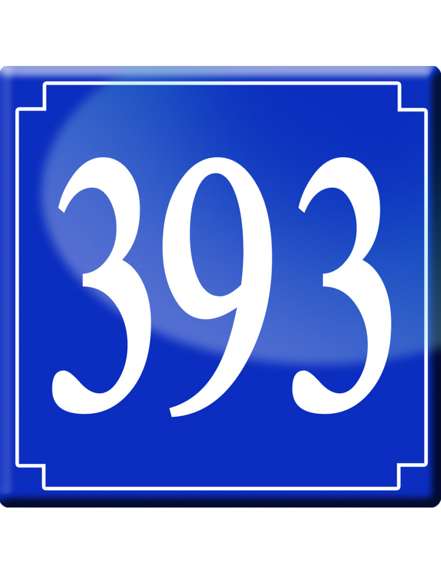 numéroderue393 - classique 10x10cm - Sticker/autocollant numéroderue393 - classique 10x10cm - Sticker/autocollant