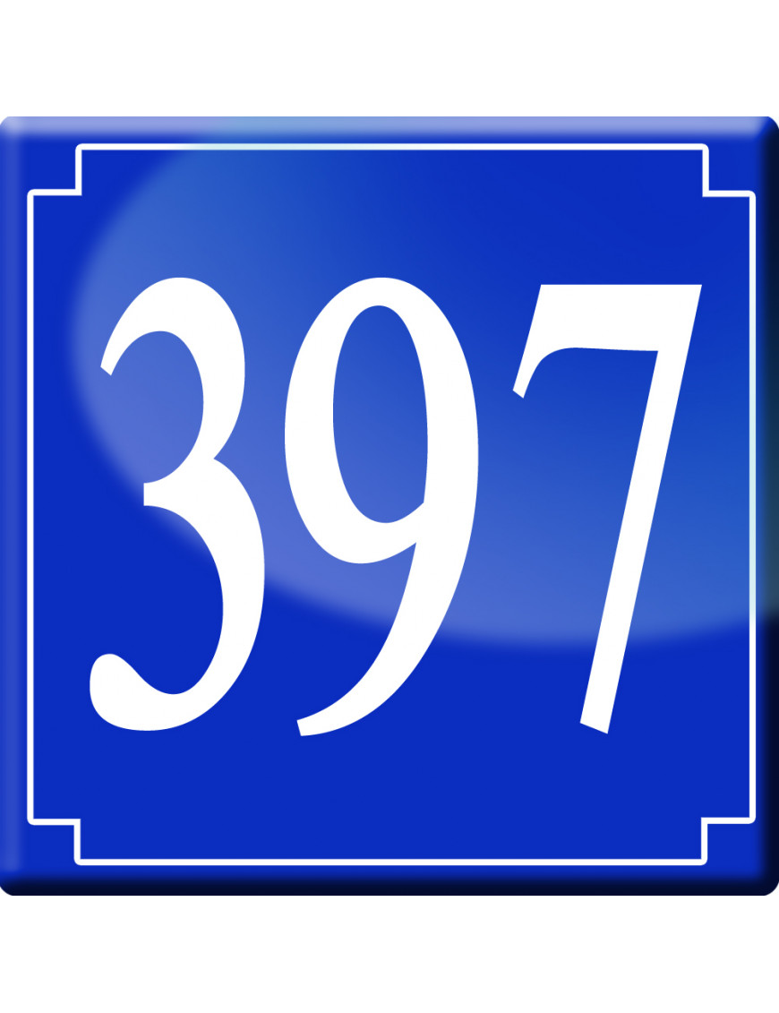 numéroderue397 - classique 10x10cm - Sticker/autocollant numéroderue397 - classique 10x10cm - Sticker/autocollant