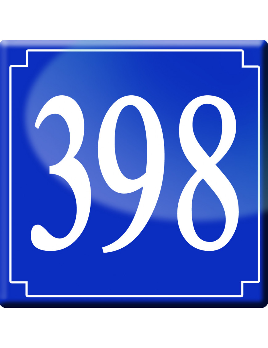numéroderue398 - classique 10x10cm - Sticker/autocollant numéroderue398 - classique 10x10cm - Sticker/autocollant