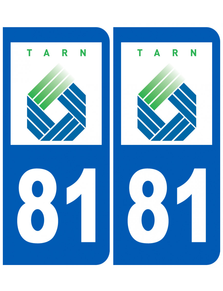 immatriculation 81 (Tarn) - Sticker/autocollant immatriculation 81 (Tarn) - Sticker/autocollant