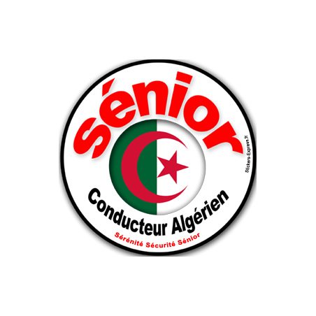 conducteur Sénior Algérien - 15cm - Sticker/autocollant