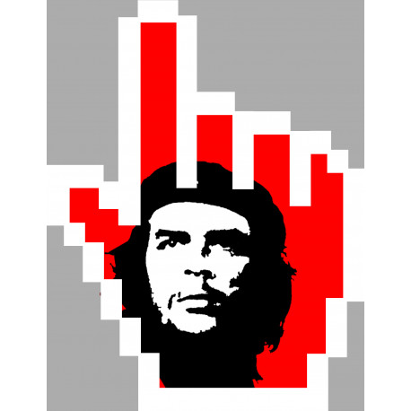 Curseur main Cuba - 27x21cm - Sticker/autocollant Curseur main Cuba - 27x21cm - Sticker/autocollant