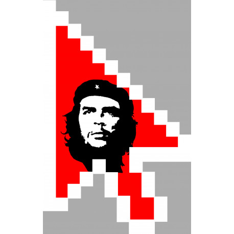 Curseur flèche Cuba - 29x18.3cm - Sticker/autocollant Curseur flèche Cuba - 29x18.3cm - Sticker/autocollant