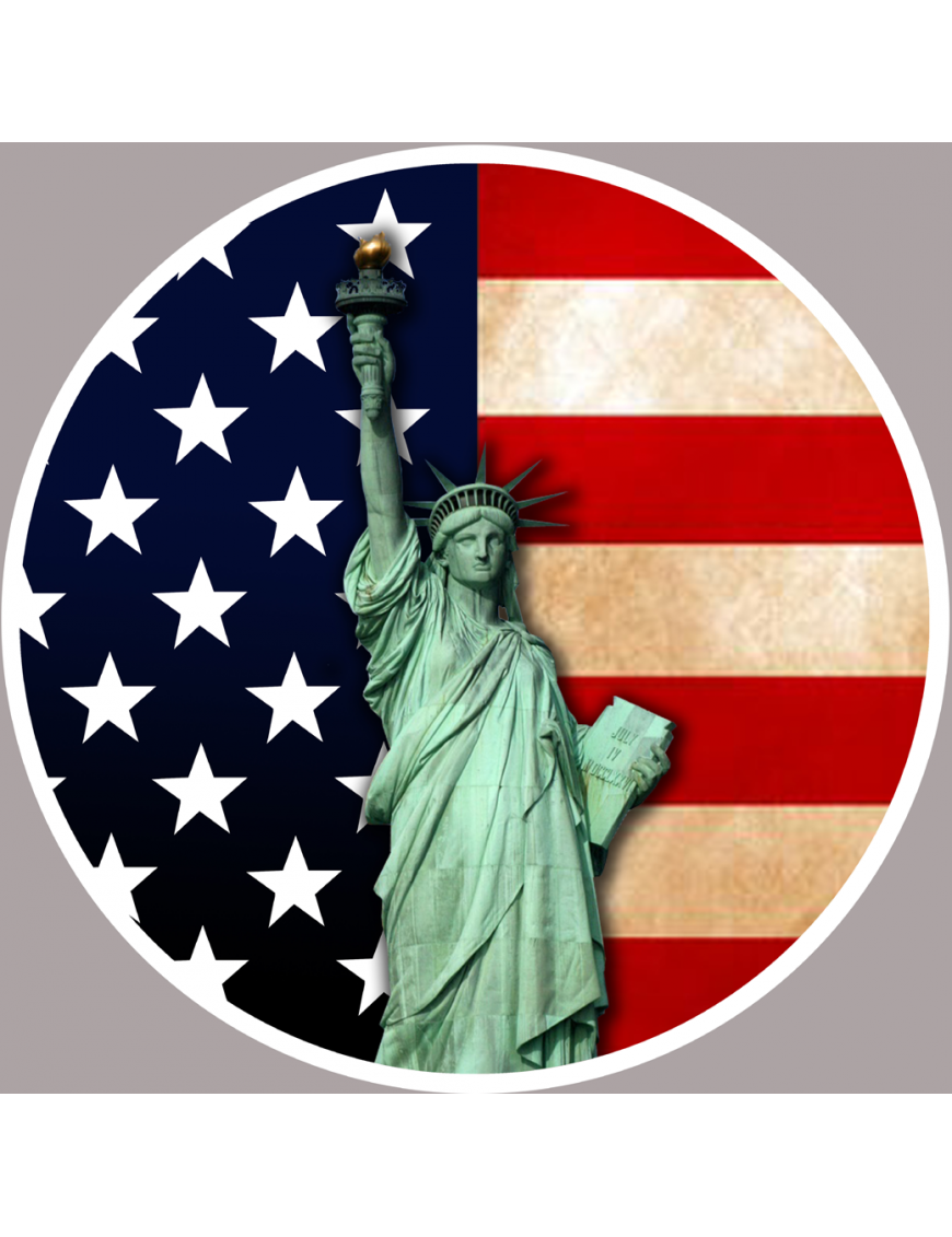 USA Statue de la liberté - 20cm - Sticker/autocollant USA Statue de la liberté - 20cm - Sticker/autocollant