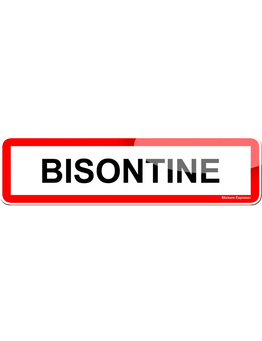 Bisontine (15x4cm) - Sticker/autocollant Bisontine (15x4cm) - Sticker/autocollant