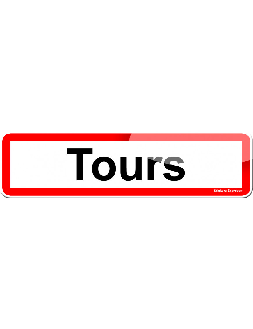 Tours (15x4cm) - Sticker/autocollant Tours (15x4cm) - Sticker/autocollant