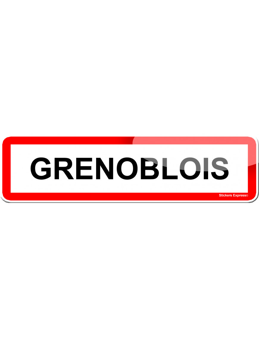 Grenoblois (15x4cm) - Sticker/autocollant Grenoblois (15x4cm) - Sticker/autocollant