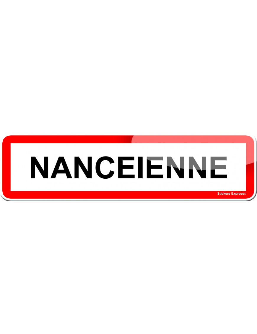 Nancéienne (15x4cm) - Sticker/autocollant Nancéienne (15x4cm) - Sticker/autocollant