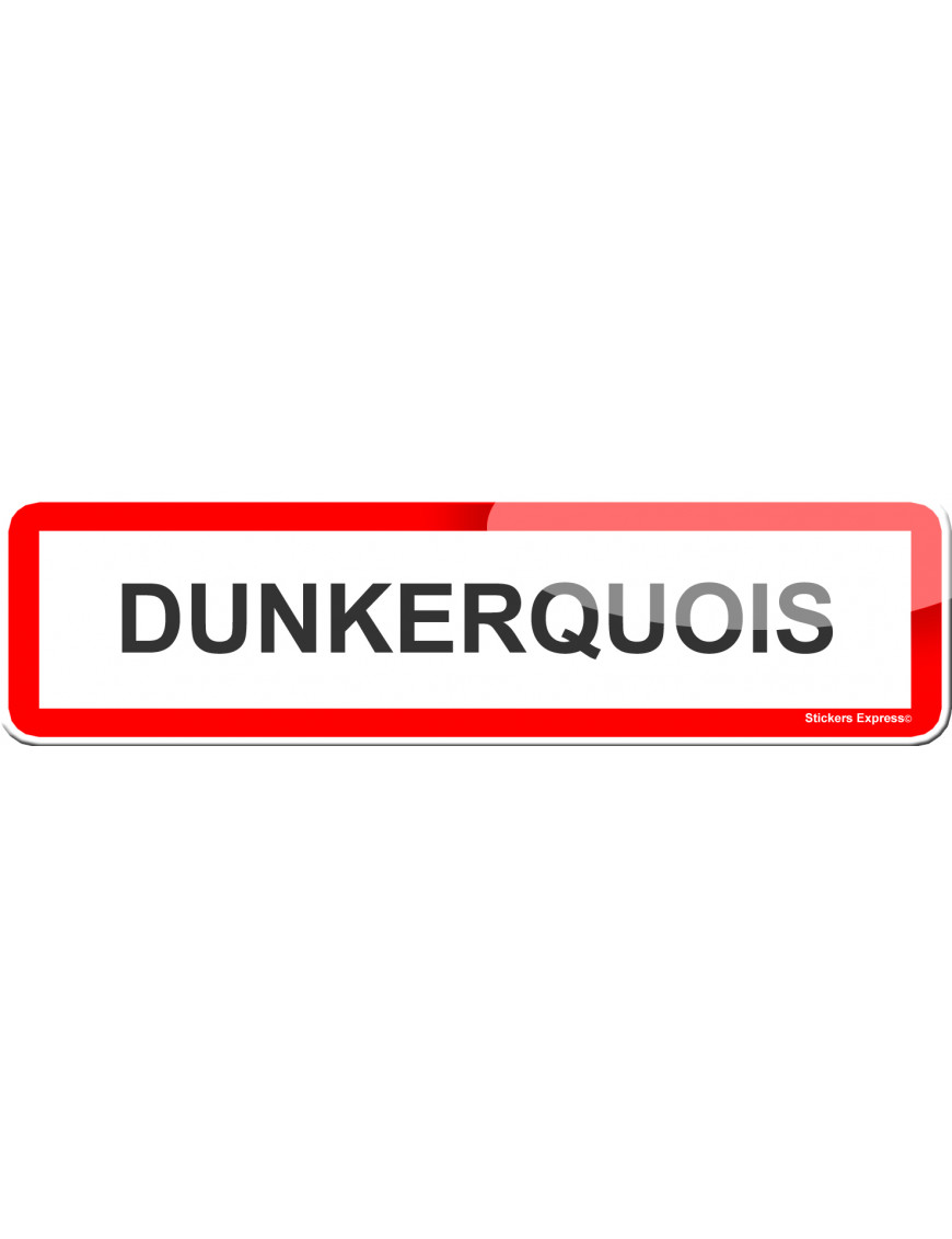 Dunkerquois (15x4cm) - Sticker/autocollant Dunkerquois (15x4cm) - Sticker/autocollant