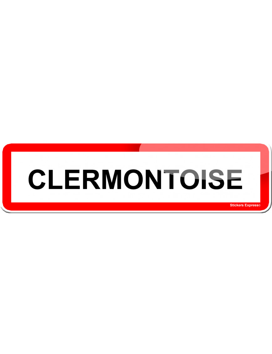 Clermontoise (15x4cm) - Sticker/autocollant Clermontoise (15x4cm) - Sticker/autocollant