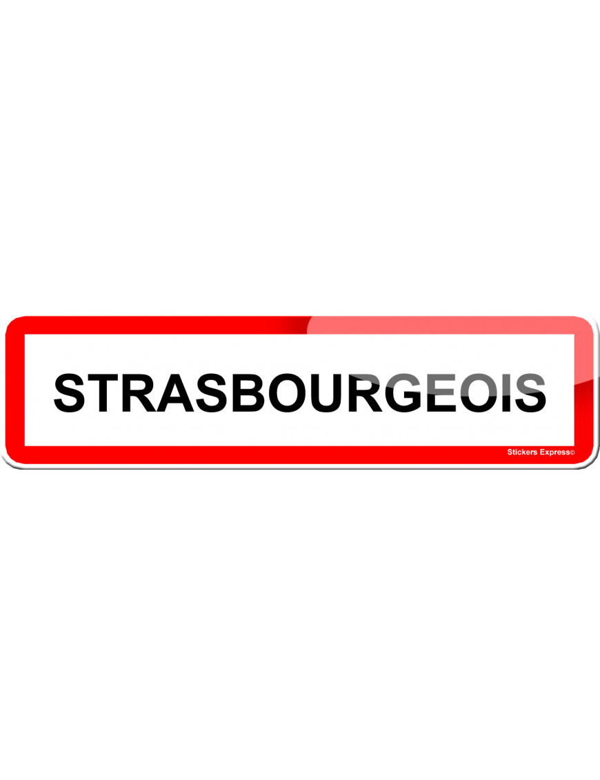 Strasbourgeois (15x4cm) - Sticker/autocollant Strasbourgeois (15x4cm) - Sticker/autocollant