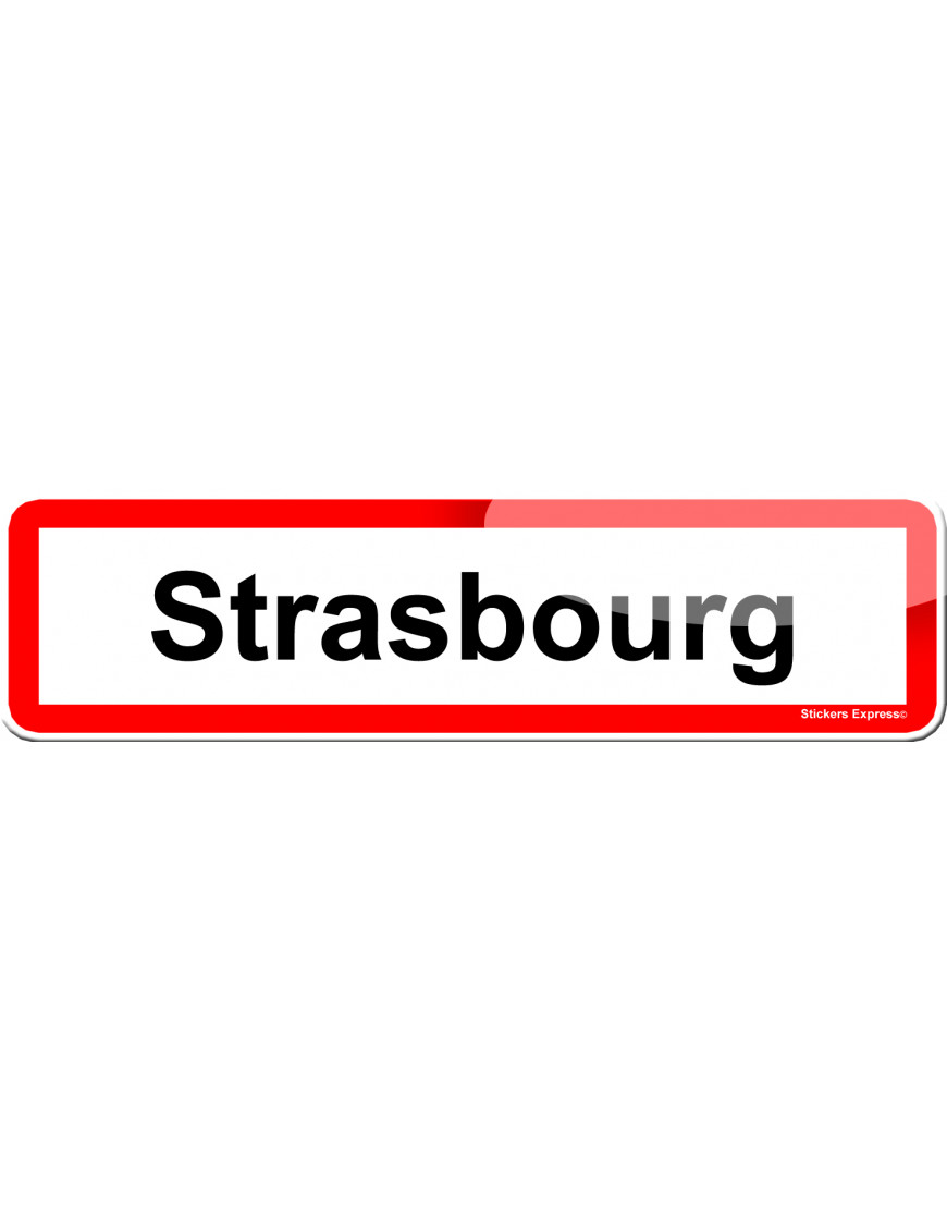 Strasbourg (15x4cm) - Sticker/autocollant Strasbourg (15x4cm) - Sticker/autocollant