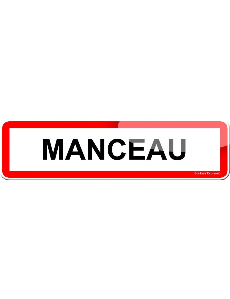 Manceau (15x4cm) - Sticker/autocollant Manceau (15x4cm) - Sticker/autocollant