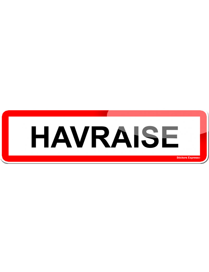 Havraise (15x4cm) - Sticker/autocollant Havraise (15x4cm) - Sticker/autocollant