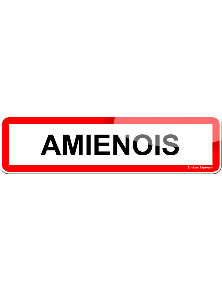 Amienois (15x4cm) - Sticker/autocollant Amienois (15x4cm) - Sticker/autocollant