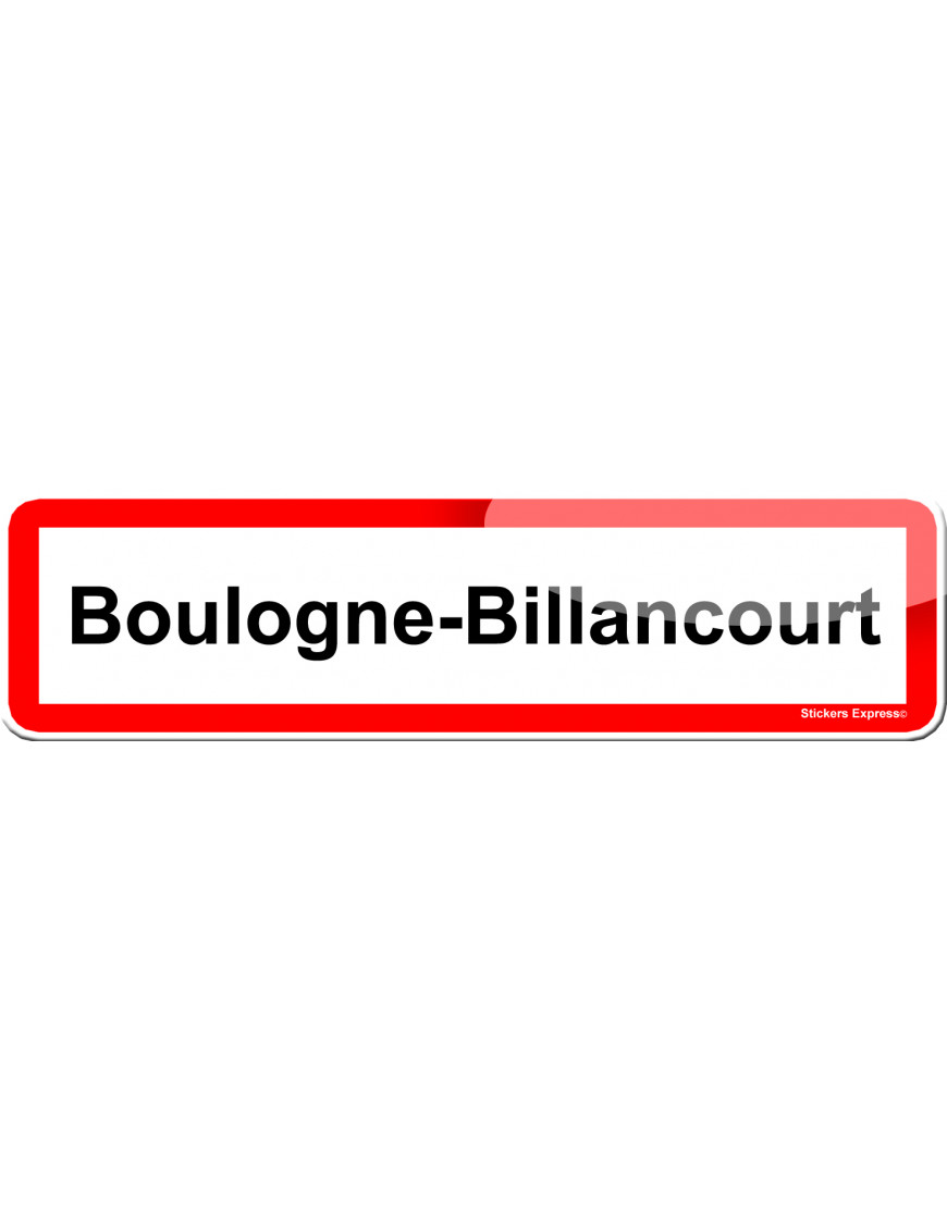 Boulogne-Billancourt (15x4cm) - Sticker/autocollant Boulogne-Billancourt (15x4cm) - Sticker/autocollant