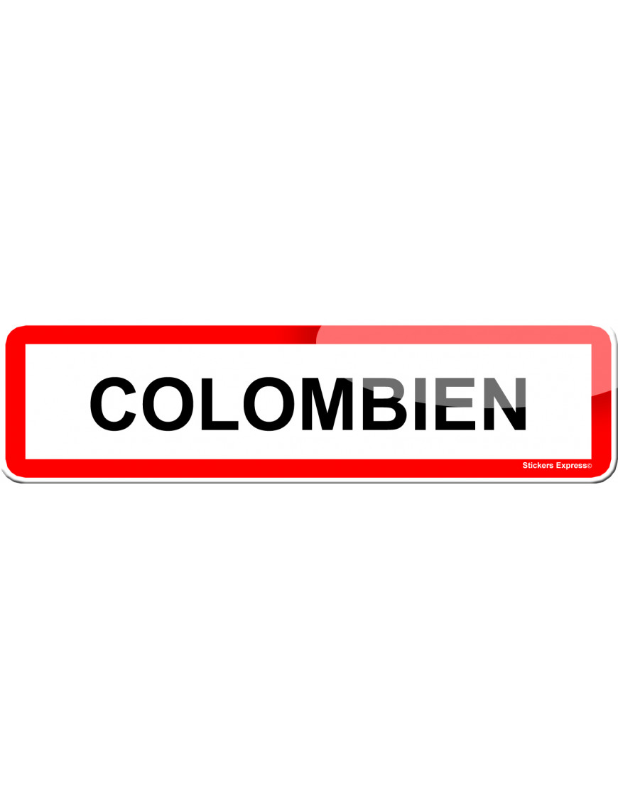 Colombien (15x4cm) - Sticker/autocollant Colombien (15x4cm) - Sticker/autocollant