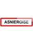 Asnieroise (15x4cm) - Sticker/autocollant