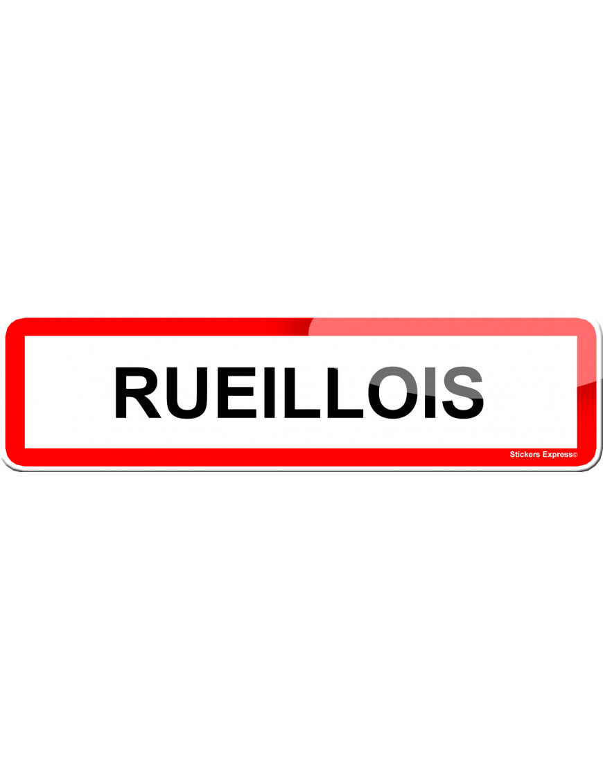 Rueillois (15x4cm) - Sticker/autocollant Rueillois (15x4cm) - Sticker/autocollant