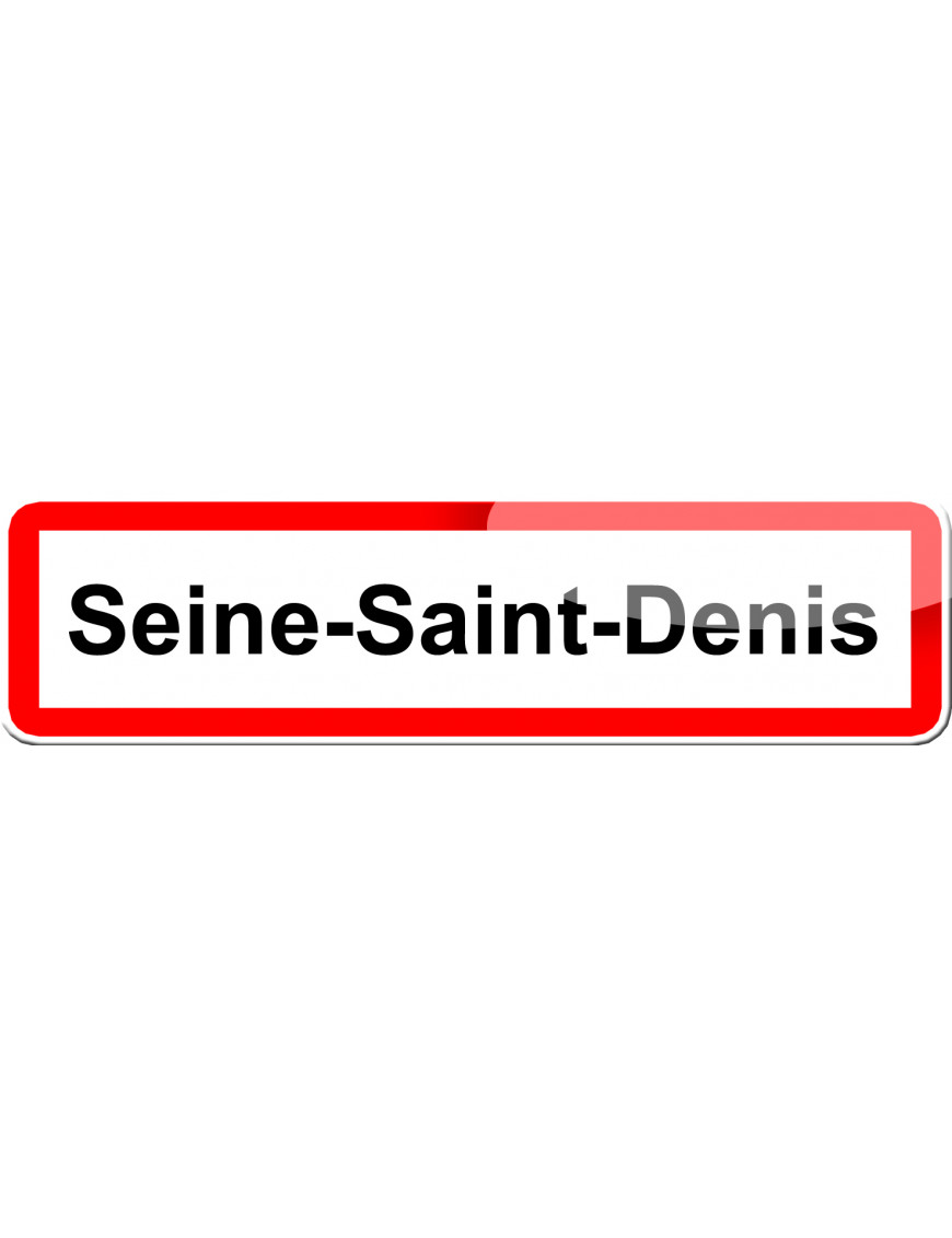 Seine-Saint-Denis (15x4cm) - Sticker/autocollant Seine-Saint-Denis (15x4cm) - Sticker/autocollant