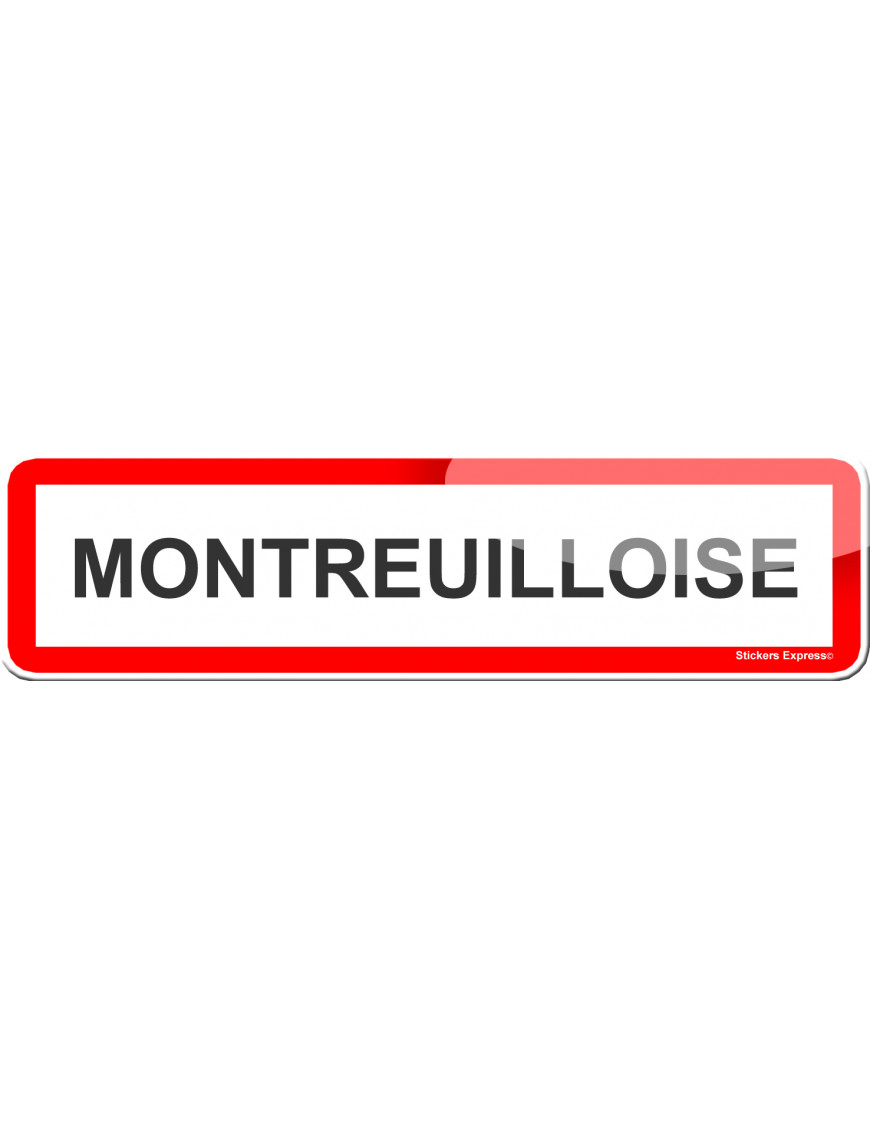 Montreuilloise (15x4cm) - Sticker/autocollant Montreuilloise (15x4cm) - Sticker/autocollant