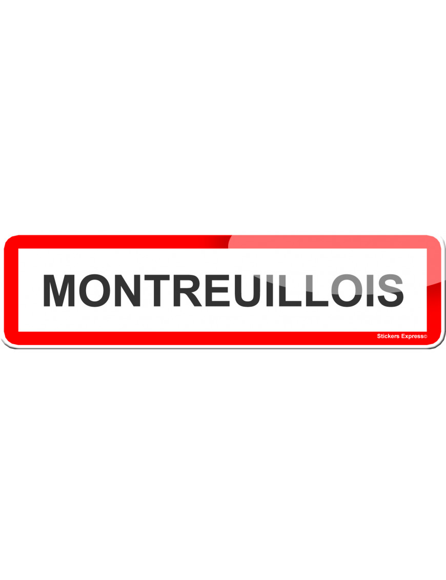 Montreuillois (15x4cm) - Sticker/autocollant Montreuillois (15x4cm) - Sticker/autocollant