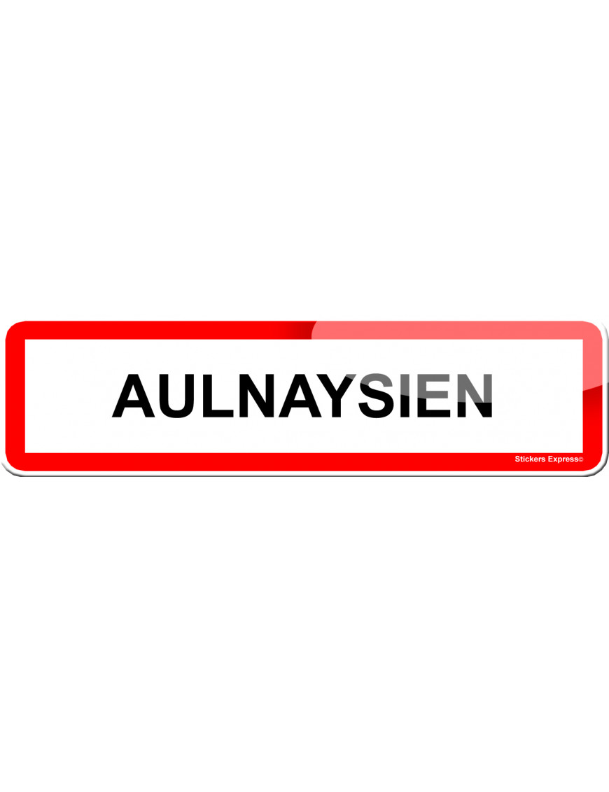 Aulnaysien (15x4cm) - Sticker/autocollant Aulnaysien (15x4cm) - Sticker/autocollant
