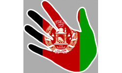 Autocollants : drapeau Afghanistan main