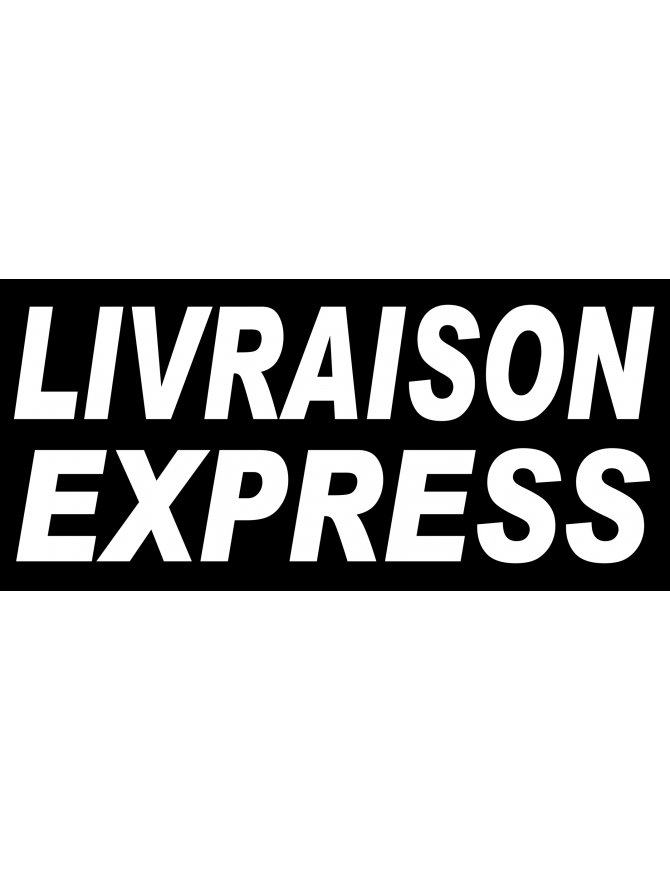 Livraison express noir - 30x14 cm - Sticker/autocollant