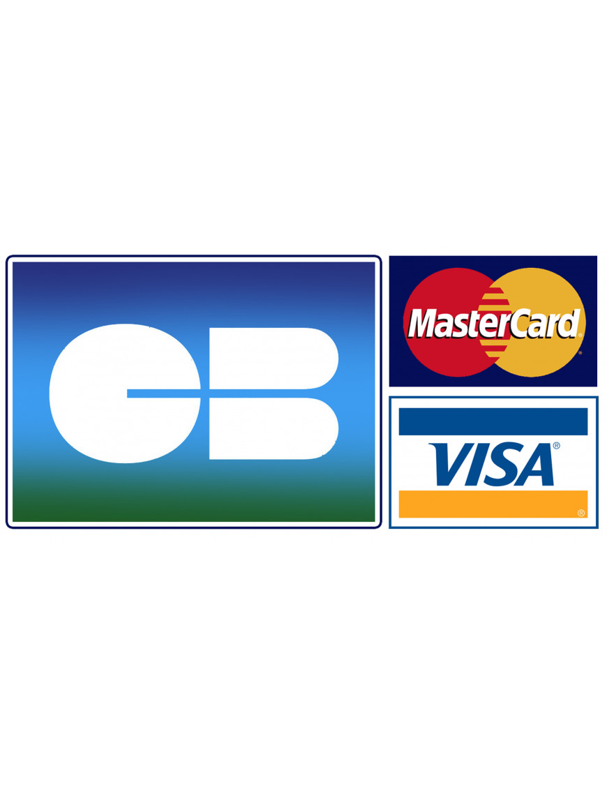 Paiement CB MASTERCARD/VISA - 10x5cm - Sticker/autocollant Paiement CB MASTERCARD/VISA - 10x5cm - Sticker/autocollant