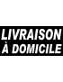Livraison à domicile noir - 30x14 cm - Sticker/autocollant